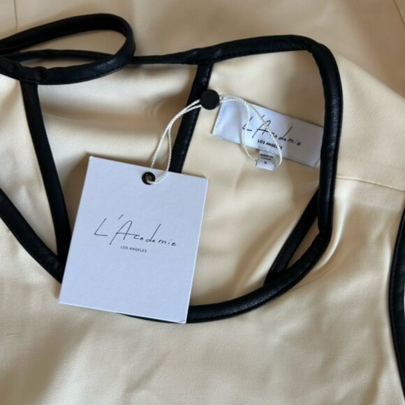 NWT Revolve L'Academie x Marianna Dionria Midi Dress Small Cream - Picture 4 of 6